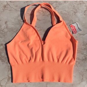 FP Movement by Free People Orange Crop Top